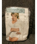 3 Pairs JC Penney Underscore Nylon Briefs Size Large L/7 Optic White, New - $21.73