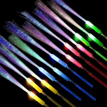 Skylety 36 Pack Fiber Optic Wands Glow Wands Led Light Up Wand Bulk, Mix... - $40.92