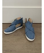 DSW Wedge sneakers Blue size 7 - $152.05 MXN