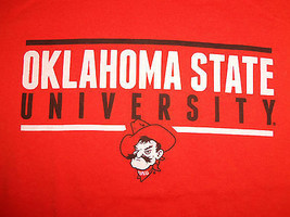 NCAA Oklahoma State University OSU Cowboys Orange 50/50 Graphic T Shirt - M - £13.83 GBP