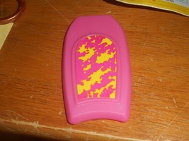 BARBIE plastic Pink boogie board surfboard Marked CHINA VINTAGE piece Clean - $10.00