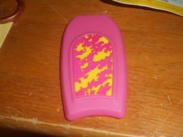 BARBIE plastic Pink boogie board surfboard Marked CHINA VINTAGE piece Clean - £7.85 GBP