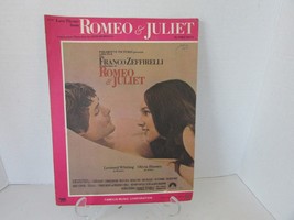 Theme From Romeo &amp; Juliet By Nino Rota Whiting &amp; Hussey 1969 Sheet Music - £11.57 GBP