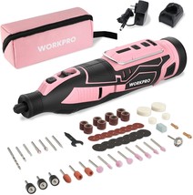 Workpro Pink Ribbon 12V Cordless Rotary Tool Kit, Powerful Engraver, Sander, - £47.90 GBP