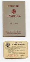 Hillyer Junior College Student Handbook &amp; ID Card 1942 Hartford Connecti... - $37.62