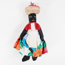 Vintage 20th C. Souvenir Cloth Jamaica Black African American Woman Doll... - $6.99