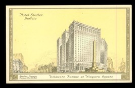 Vintage Postcard Hotel Statler Buffalo New York Delaware Avenue Niagara ... - £8.69 GBP
