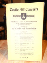 1960 Castle Hill Foundation Concerts Program Book Ipswich, Mass - £8.99 GBP