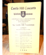 1960 Castle Hill Foundation Concerts Program Book Ipswich, Mass - £8.83 GBP