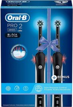Oral-B 2900 Pro 2 Black Edition Rechargeable Electric Toothbrush Dual Pack - $177.21