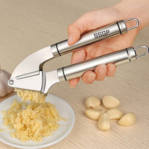 Food Grade 304 Stainless Steel Garlic Press Presser Crusher Slicer - £16.81 GBP