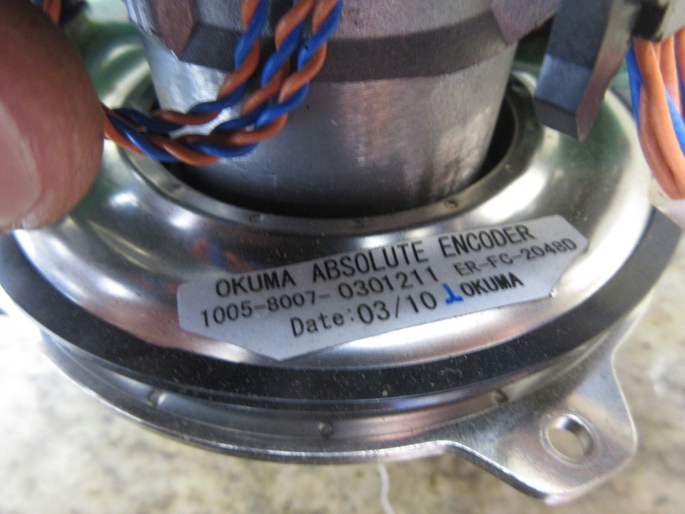 TESTED: OKUMA ABSOLUTE OSP ENCODER 1005-8007-0301211 ER-FC-2048D E4809-820-015 Item image 5