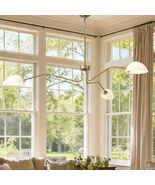 Adjustable 3-Arm Gold Chandelier, 65" Medieval Style Large Pendant Light - $139.67