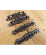 4 Handles Cabinet Pulls Door Handle Natural Iron Large Hardware Pewter S... - €19,09 EUR