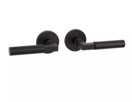 New Satin Black Tolland Brass Passage Interior Door Set - Lever Handle -... - $109.95