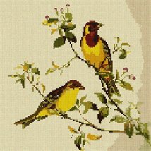 Pepita Needlepoint kit: Red Headed Bunting, 7&quot; x 7&quot; - £39.91 GBP+