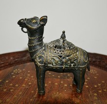 Antique Vintage Bronze Lama / Camel? Statue - $2,634.16 MXN