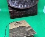 Jack Georges Voyager Wallet  Dark Brown Hand-Stained Genuine Leather - $48.62
