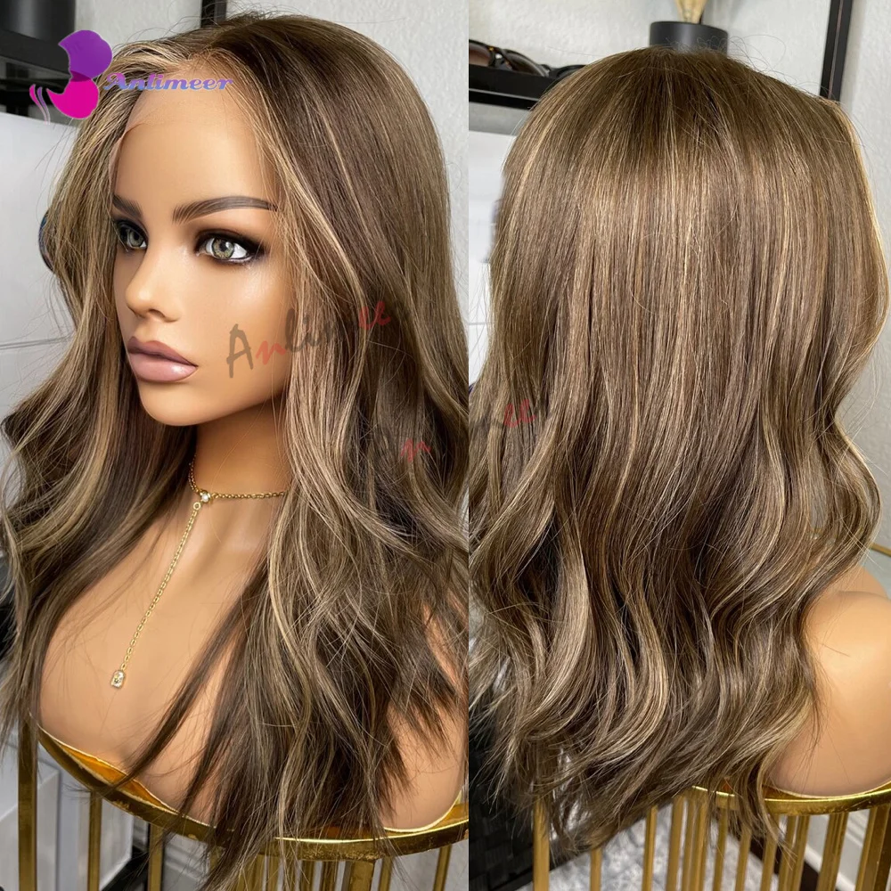 Highlighted Wigs 13x6  Lace Front Wigs 100% Human Hair Wigs 180 Density Body - £129.19 GBP+