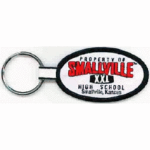 Property of Smallville High School Logo Embroidered Key Fob Key Chain NEW UNUSED - £7.78 GBP