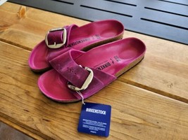 Birkenstock Madrid Big Buckle Slide Sandal Pink EU 39 L9 M7 NARROW - £84.88 GBP