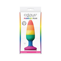 Colours Pride Edition Pleasure Plug Medium Rainbow - £34.33 GBP