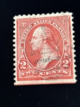 George Washington Red Very Rare 2 Cent Stamp - £31.13 GBP