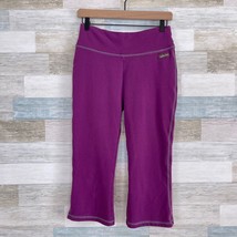 Matilda Jane Crop French Terry Leggings Purple 1st Prize High Rise Womens Small - £13.23 GBP