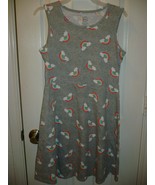 Wonder Nation Girls Play Dress Size X-Large (14-16) Gray Clouds With Rai... - $221.23 MXN