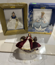 Disney Petite Holiday Princess Ornament  Belle Cinderella Snow White Lot... - £15.38 GBP