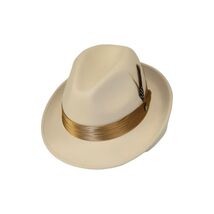 Men Bruno Capelo Hat Australian Wool Soft Fedora Giovani Un131 Bone Camel image 2