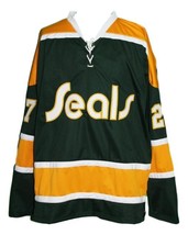 Any Name Number California Golden Seals Retro Hockey Meloche Jersey Any ... - $49.99+