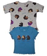 Afro Unicorn 2pk Girls Size Small 6 -6X T-Shirts New W/Tags - £7.07 GBP