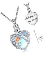 Urn Necklace Cremation Jewelry for Ashes for Women Men Sterling Silver - $172.53