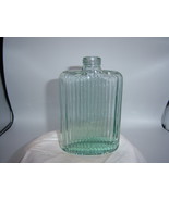SH24 - 1910&#39;s Ribbed Pocket Type AQUA 5 5/8&quot; AQUA EMPTY Whiskey Bottle - $12.00