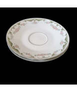 Wyndham VTG Lizbeth 341 Pattern 2 Replacement Floral Saucer Plates Silve... - $16.50 CAD