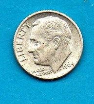 1964 D Roosevelt Silver Dime - £5.47 GBP