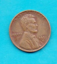 1951 D Lincoln Wheat Penny- Circulated - £5.60 GBP