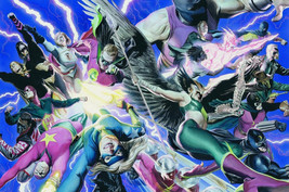 2005 Alex Ross JSA Guardian Angels Art Poster ~ Flash Green Lantern Power Girl + - £20.18 GBP