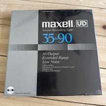 New Maxell 35-90 UD Reel To Reel Tape NOS factory sealed Professional Bl... - $705.34 MXN