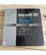 New Maxell 35-90 UD Reel To Reel Tape NOS factory sealed Professional Bl... - $705.34 MXN