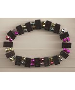 Bracelet 03 Mixed Beads &amp; Multicolored Stretchie Bracelet ~Sz Approx 6 1... - $111.15 MXN