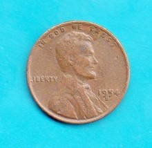 1954 D Lincoln Wheat Penny- Circulated - £5.46 GBP