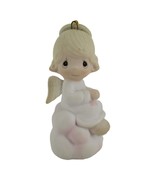 Vintage 1980 Precious Moments But Love Goes On Forever Ornament Angel Cloud - $187.78 MXN