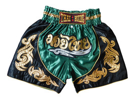 M KIDS Muay Thai Boxing Shorts Pants MMA Kickboxing unisex green Sport u... - $17.99