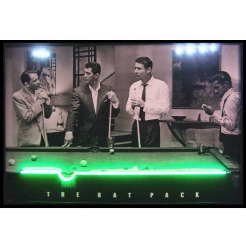 Rat Pack Man Cave Neon Sign Led Picture 36"x24" - $210.00