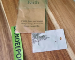Faith Silver Tone Script Cross Pendant Necklace Jewelry - $19.79