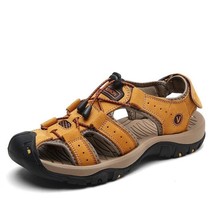 Men Shoes Summer Men Sandals Fashion Sandals yellow 7239 8 - £31.02 GBP