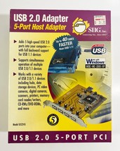 SIIG US2245 USB 2.0 5-Port 480 Mbps, 12 Mbps and 1.5 Mbps PCI Adapter Card - £7.76 GBP