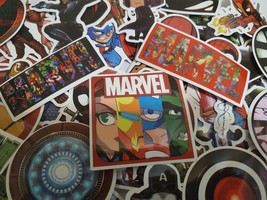 50 pcs New Marvel superheroes vinyl glossy Stickers for mug luggage skateboard - £5.17 GBP